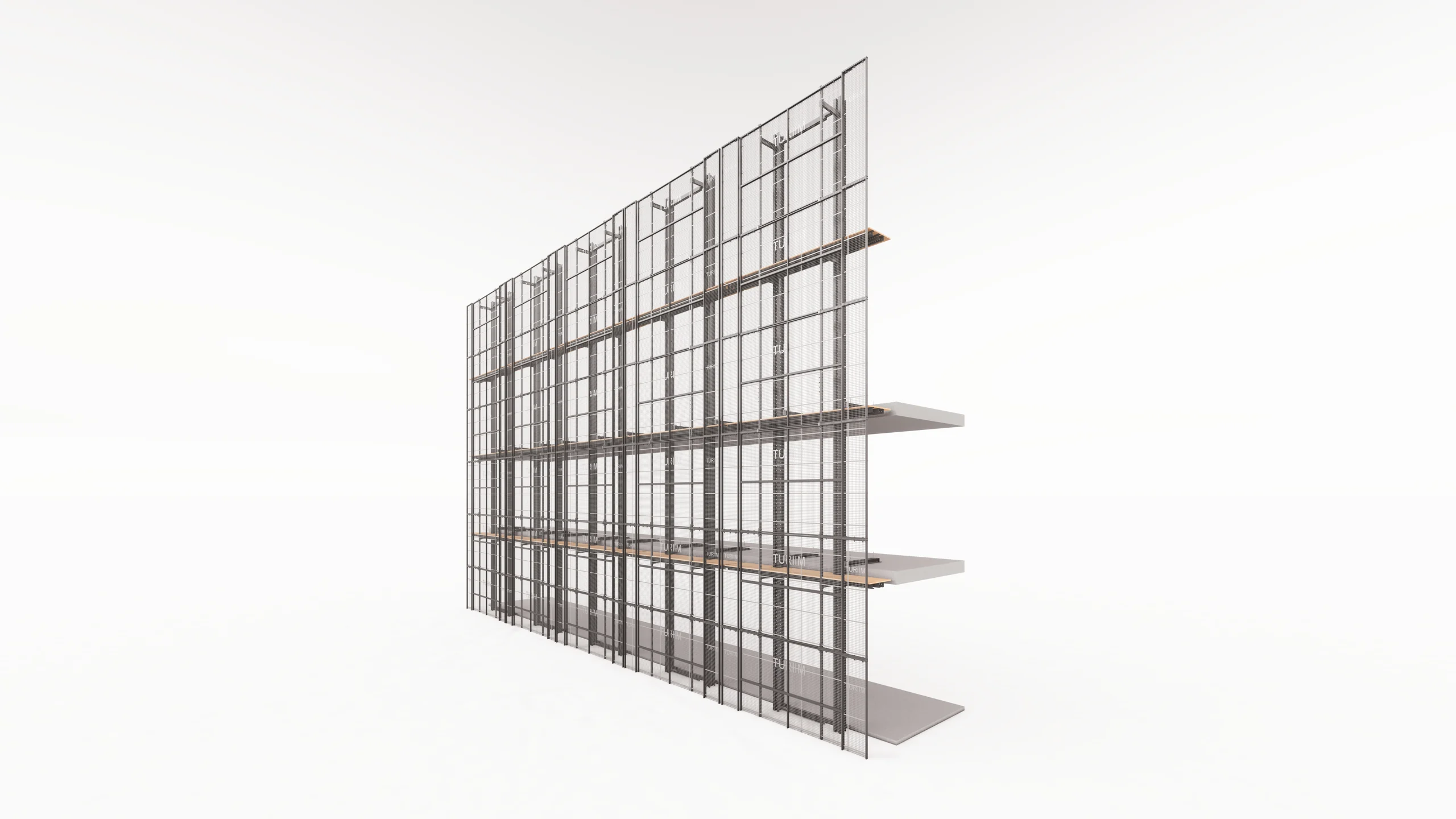 Perimeter edge protection — Official engineering render