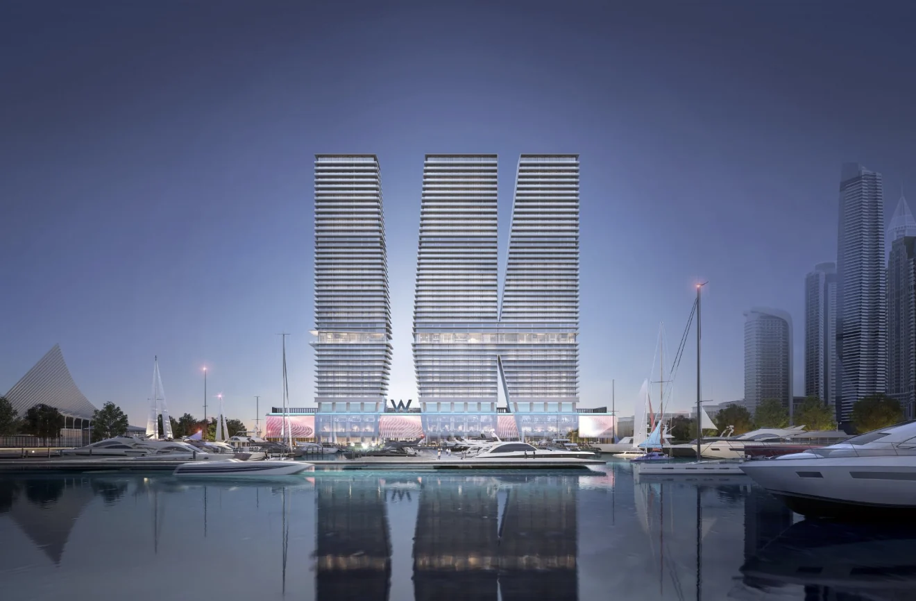 W Residences Dubai Harbour — Official project render